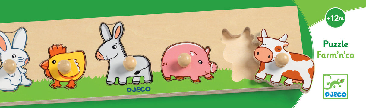 Djeco Farm'N'Co Wooden Puzzle