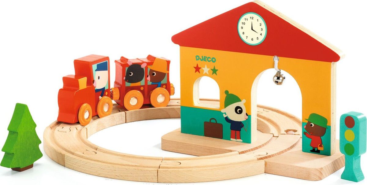 Minitrain Wooden Train Set