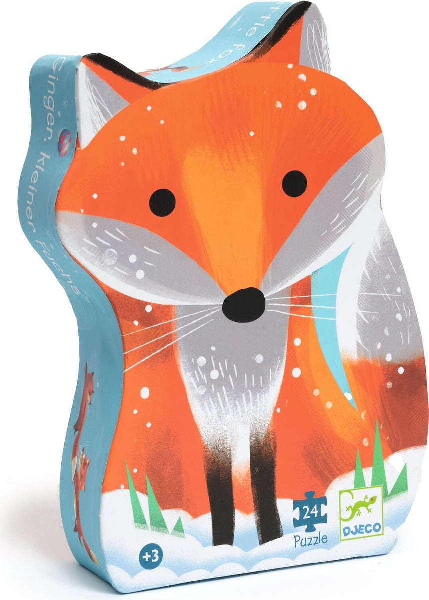 Ginger Little Fox 24pc Silhouette Jigsaw Puzzle – School Crossing