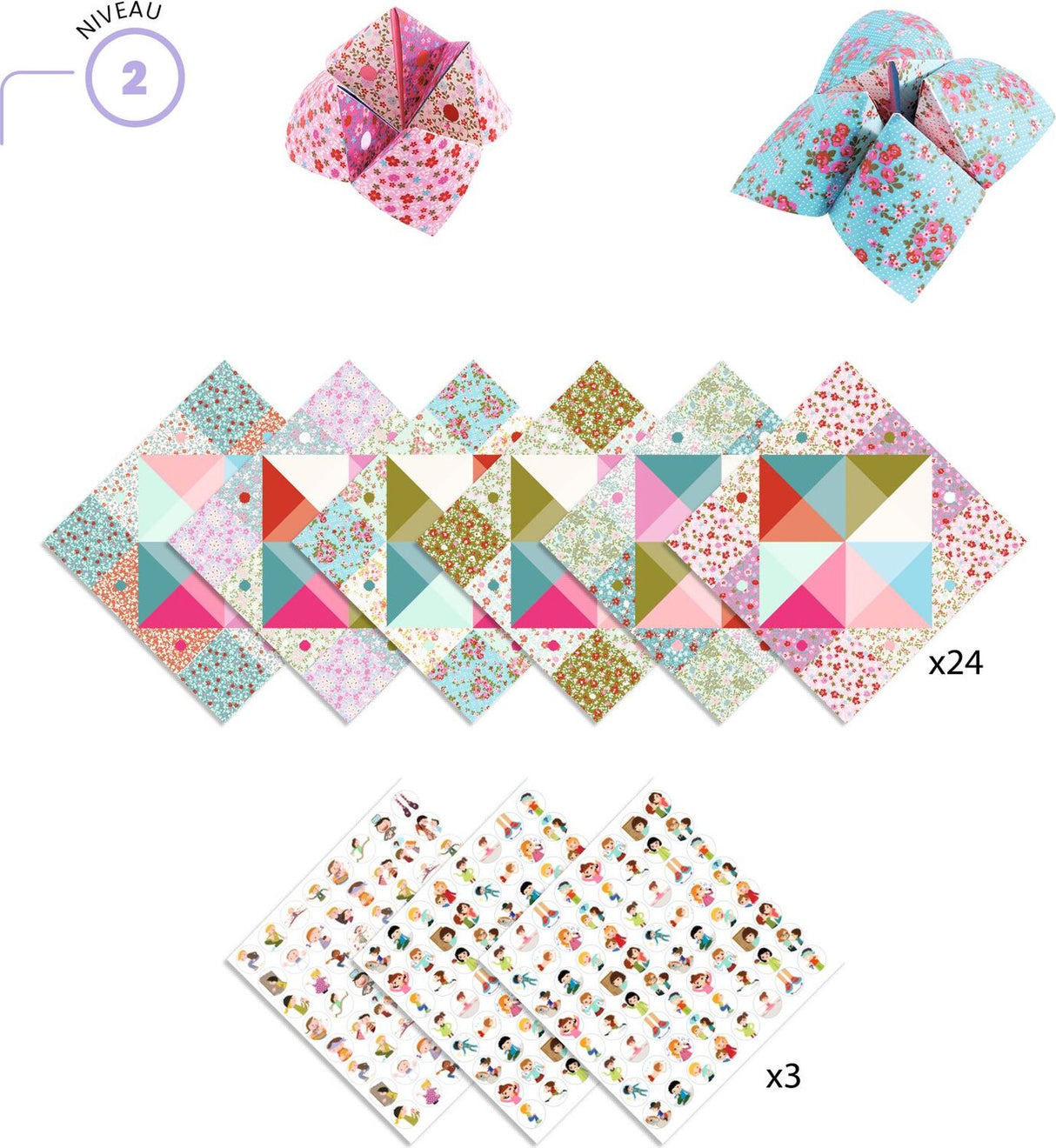 Petit Gifts - Origami Fortune Tellers - Flowers 