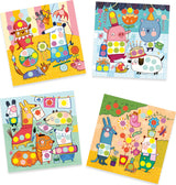 Djeco With Coloured Dots Sticker Collage Activity