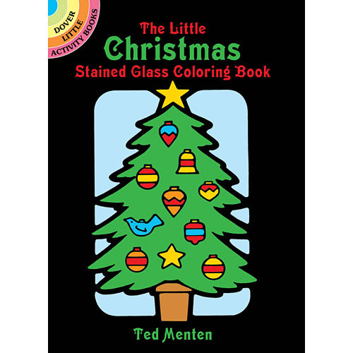 Christmas Mini Stained Glass Coloring Book