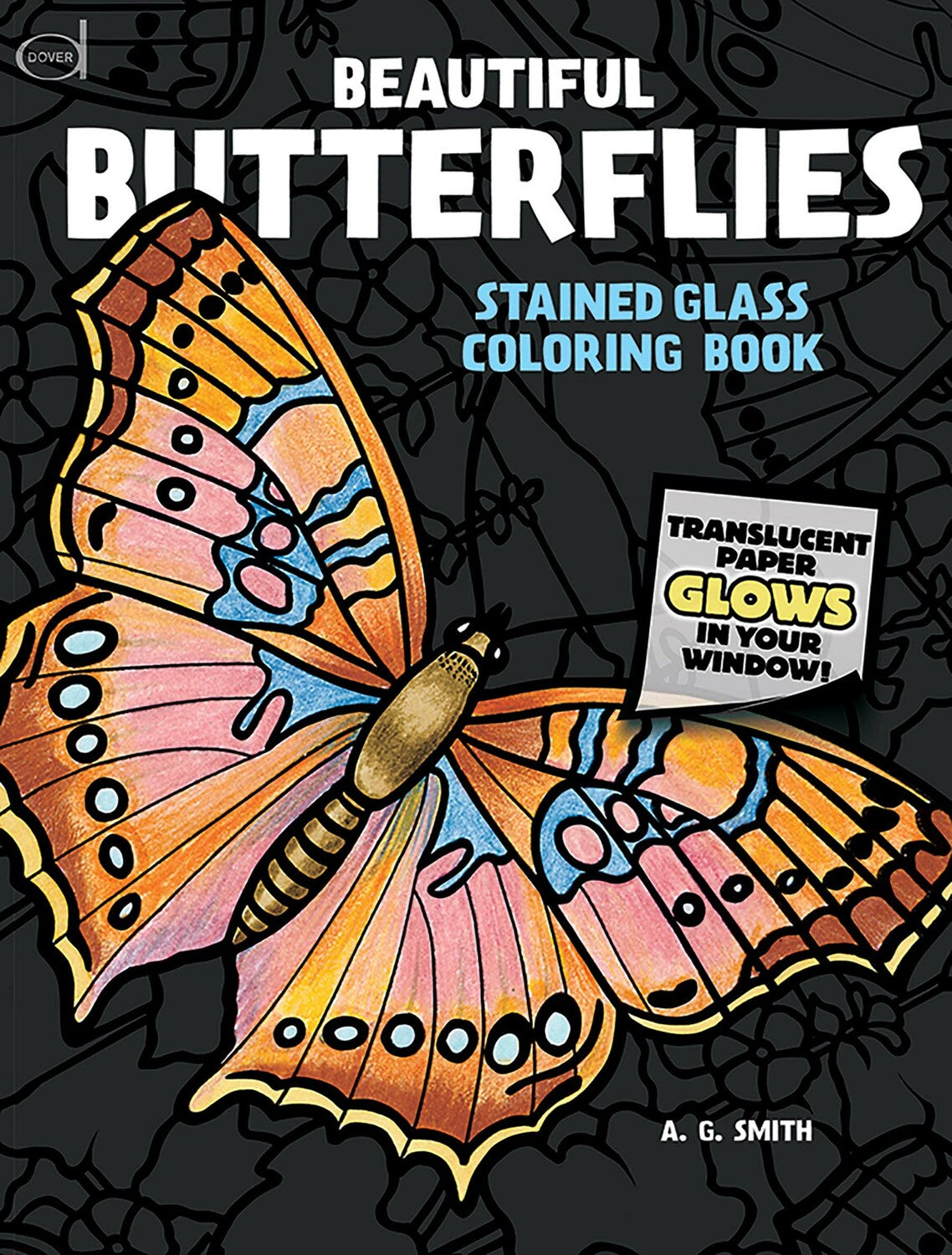 Beautiful Butterflies Stained Glass Coloring Book