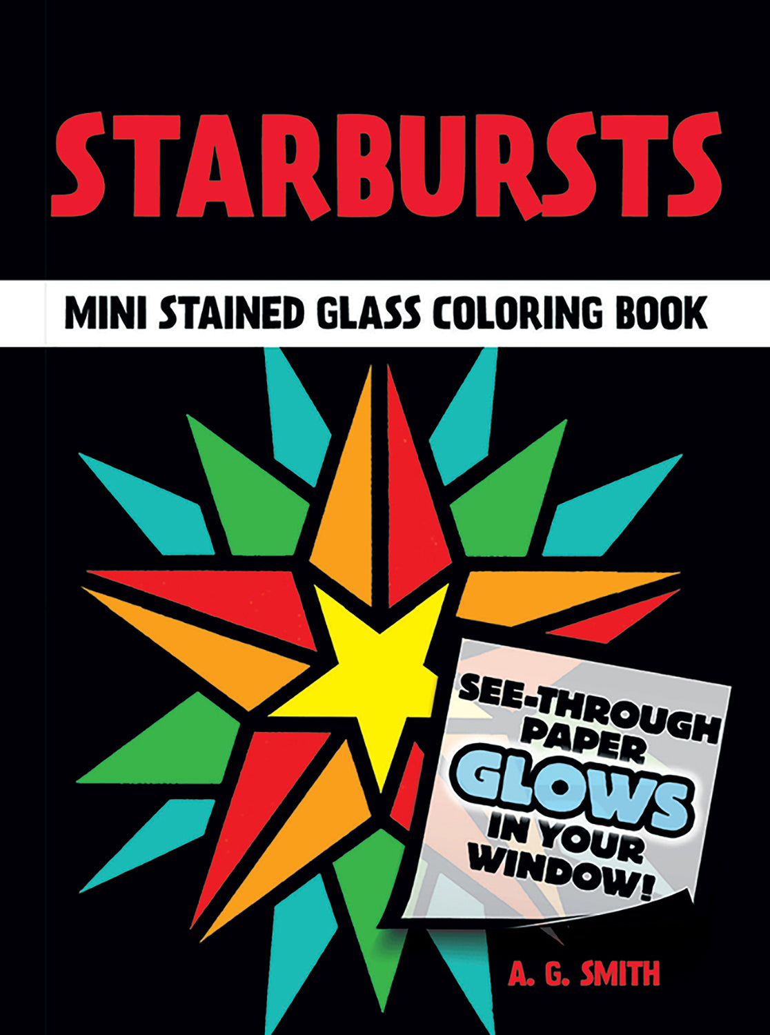 Starbursts Mini Stained Glass Coloring Book