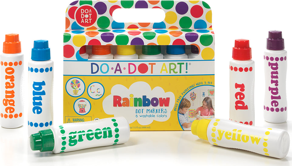 Rainbow Markers 6 Pack