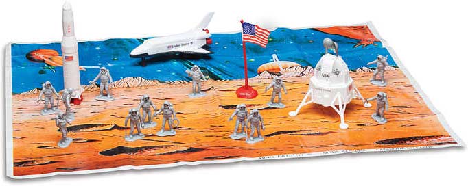 Space Exploration 20 Piece Playset W/Playmat