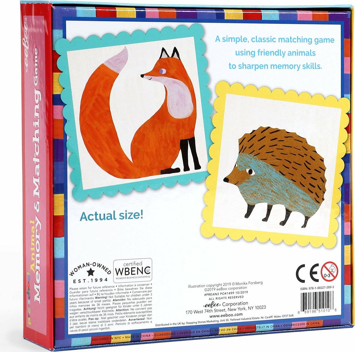 Pre-school Animal Memory  Matching Game