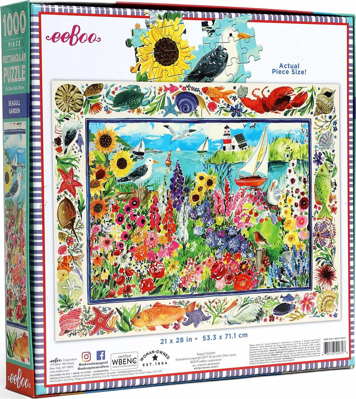 Seagull Garden 1000 Piece Rectangle Puzzle