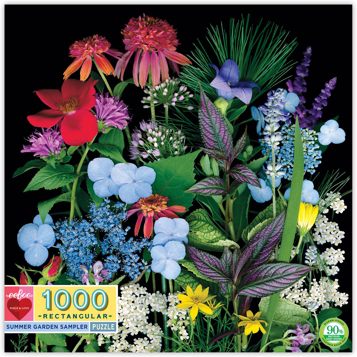 Summer Garden Sampler 1000 Piece Rectangular Puzzle