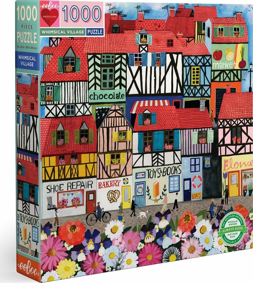 Whimsical Village 1000 Piece Puzzle