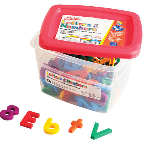 AlphaMagnets & MathMagnets - Multicolored (126 pieces)