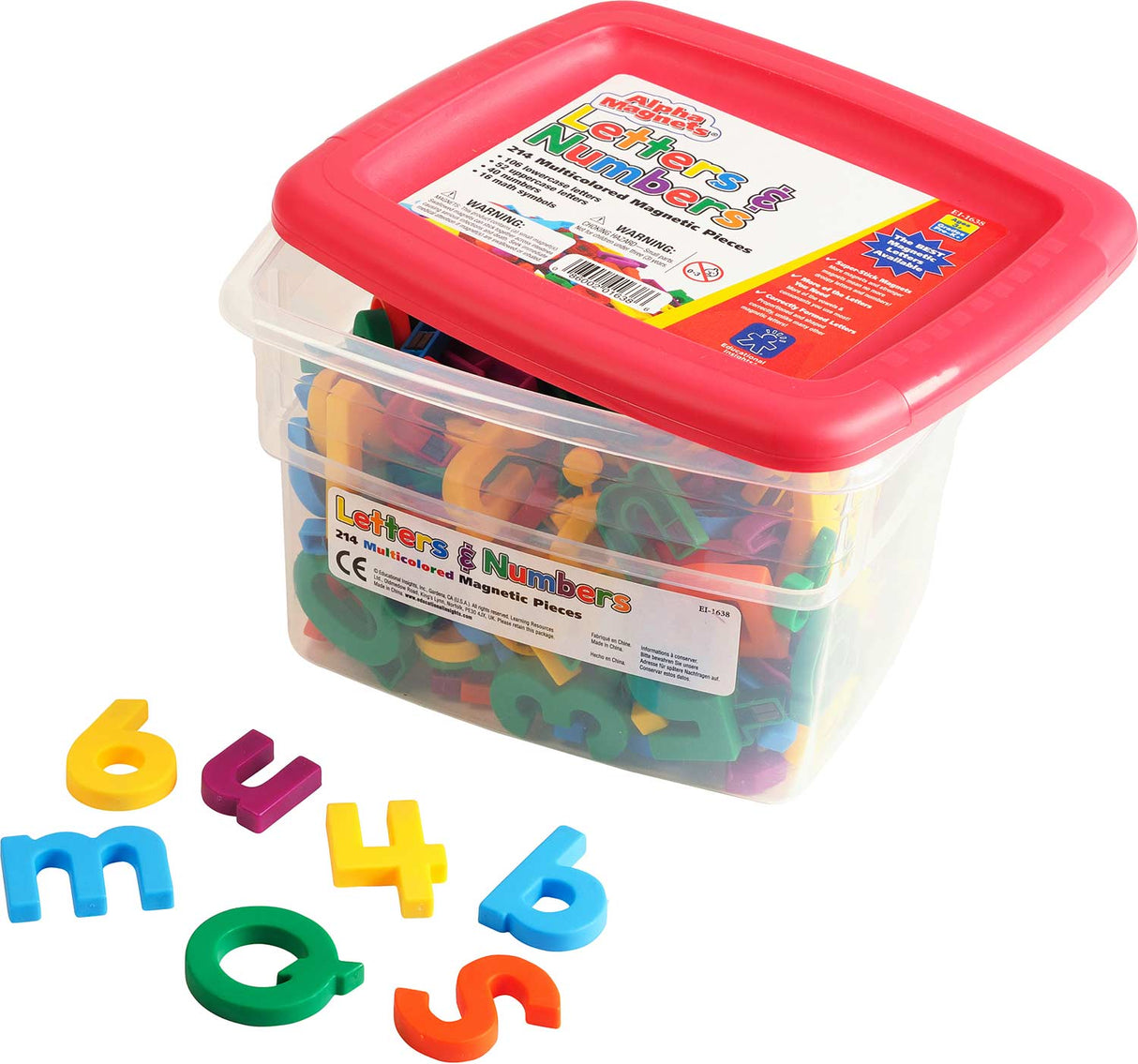 AlphaMagnets & MathMagnets - Multicolored (214 pieces)