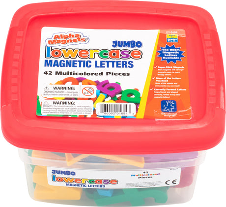 AlphaMagnets® Jumbo Multicolored Lowercase 42 Pieces