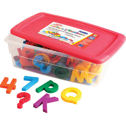 AlphaMagnets & MathMagnets Combo Set - Jumbo Multicolored (100 pieces)