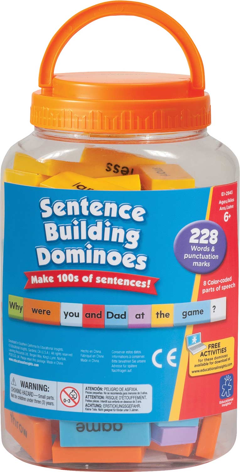 Sentence Building Dominoes