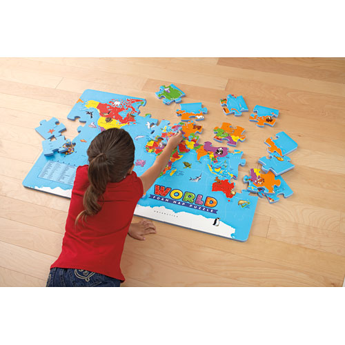 World Foam Map Puzzle