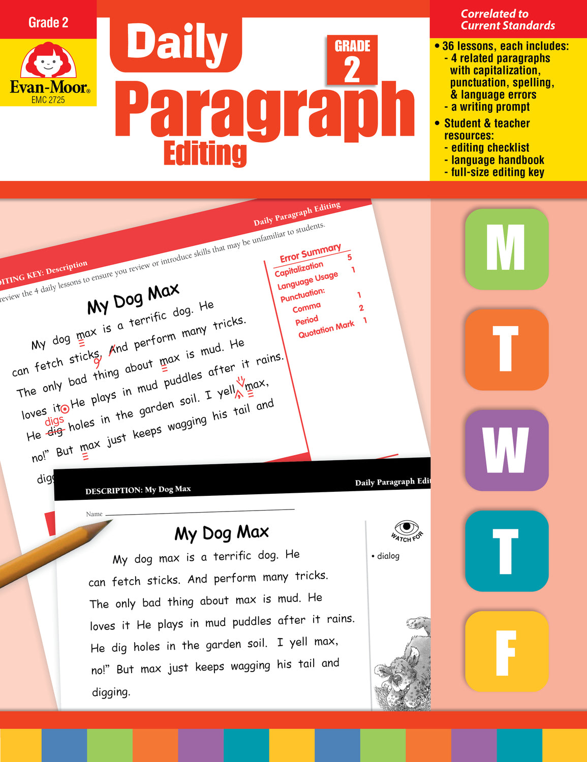 Daily Paragraph Editing, Grade 2