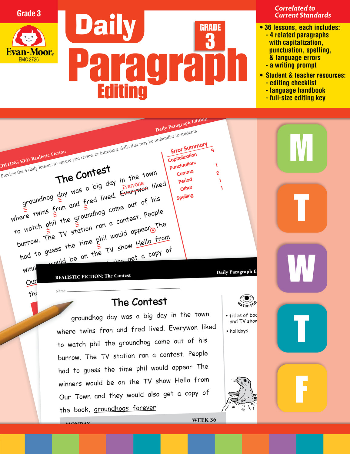 Daily Paragraph Editing, Grade 3