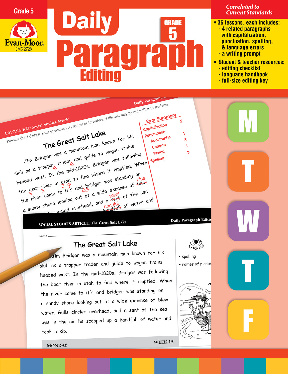 Daily Paragraph Editing, Grade 5