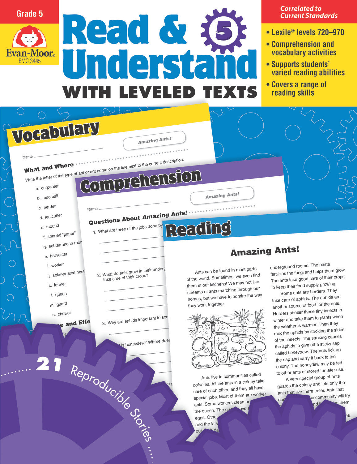 Read & Understand With Leveled Texts, Grade 5