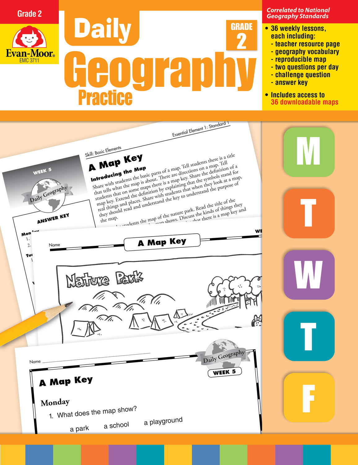 Daily Geography Practice, Grade 2