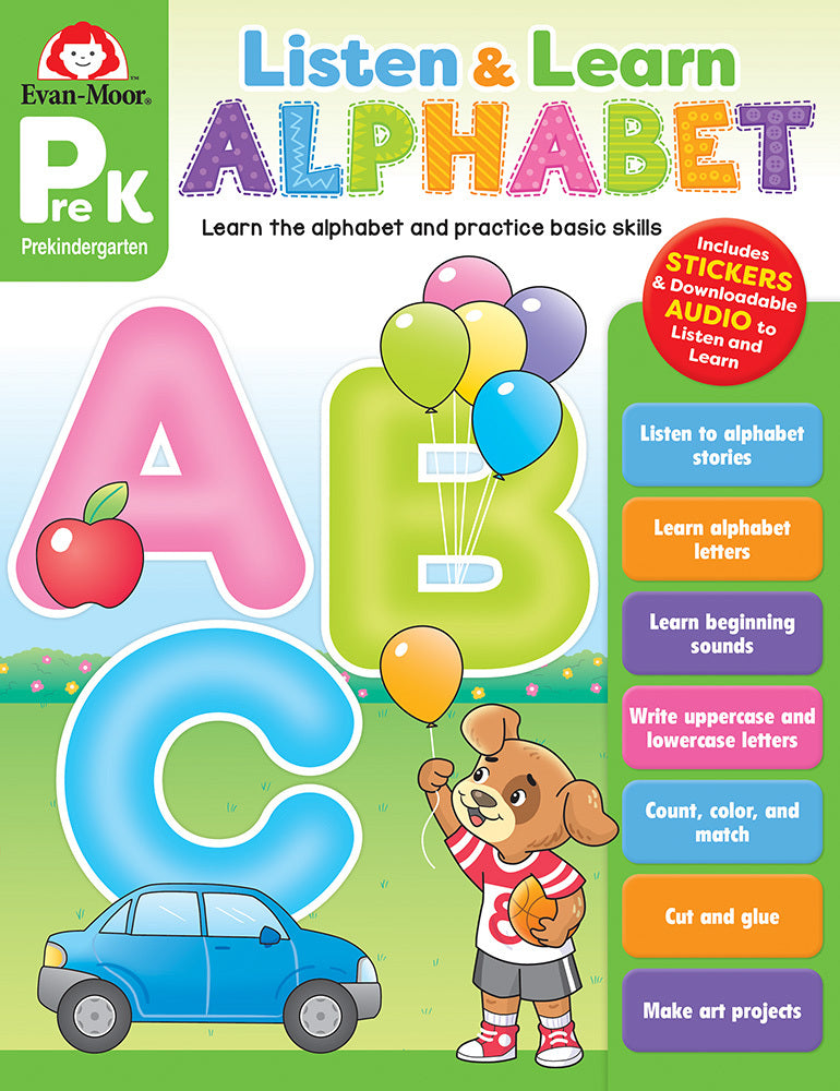 Listen and Learn: Alphabet, Grade PreK