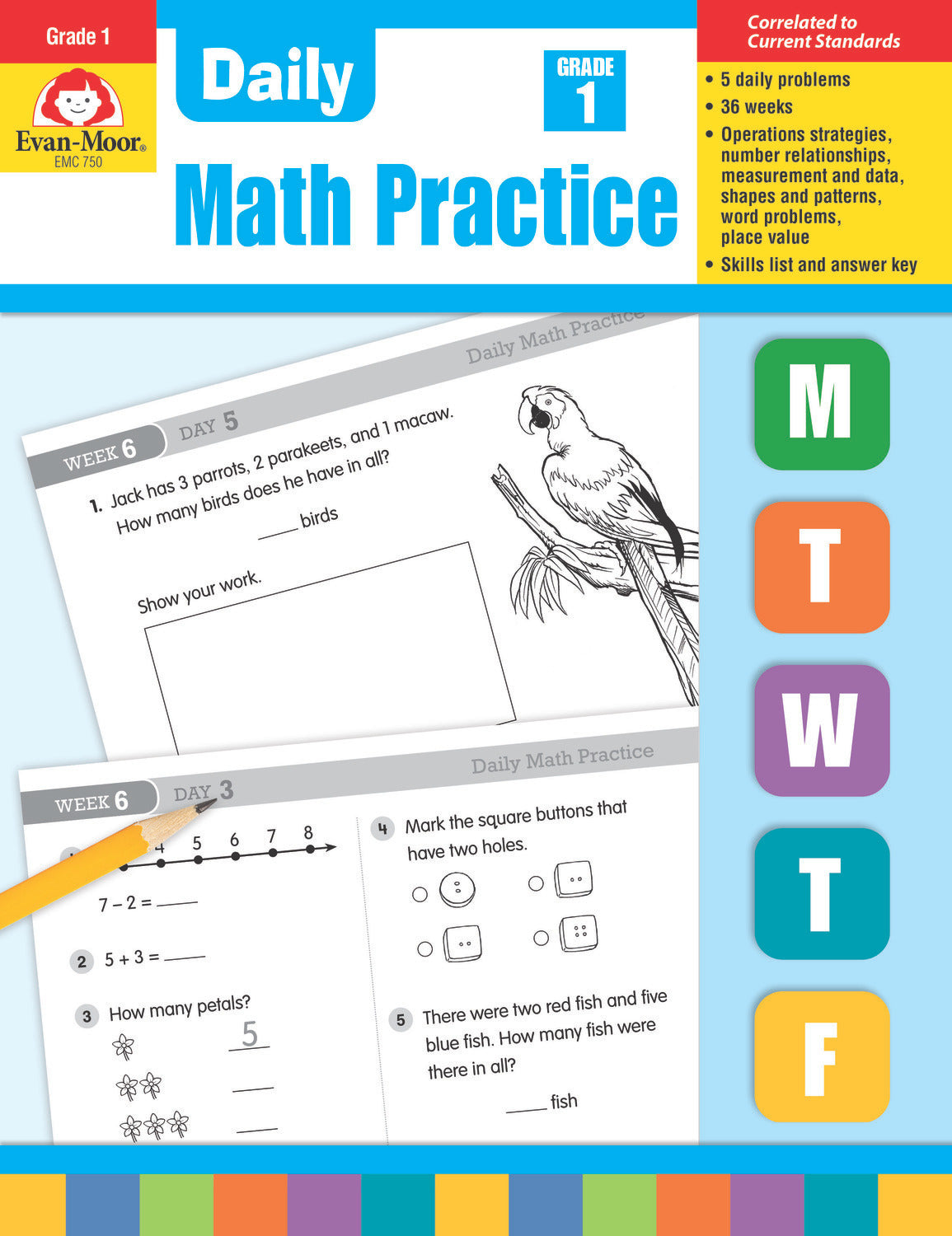 Daily  Math Practice, Grade 1