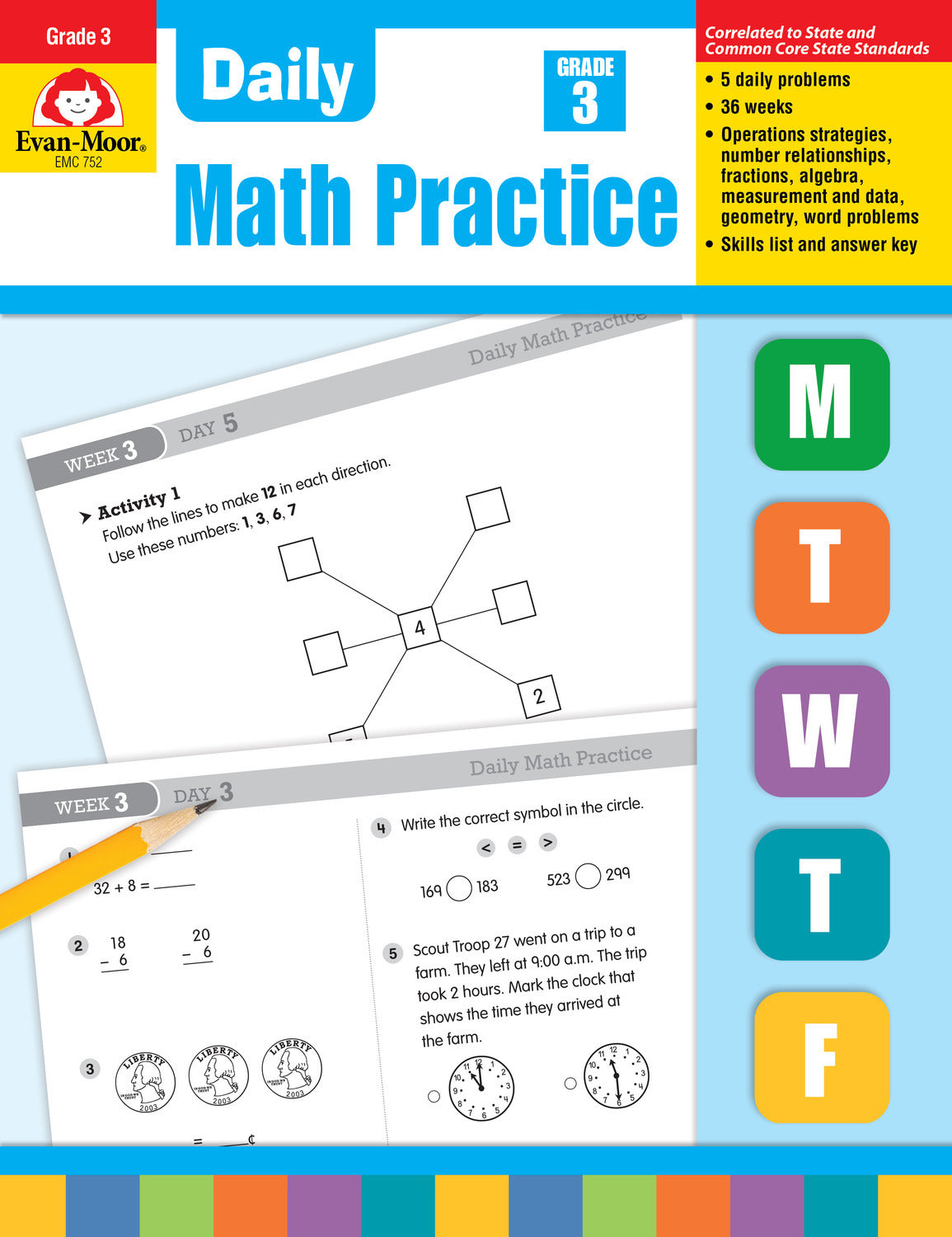 Daily  Math Practice, Grade 3