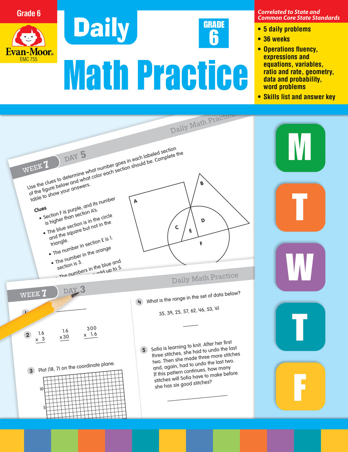 Daily  Math Practice, Grade 6