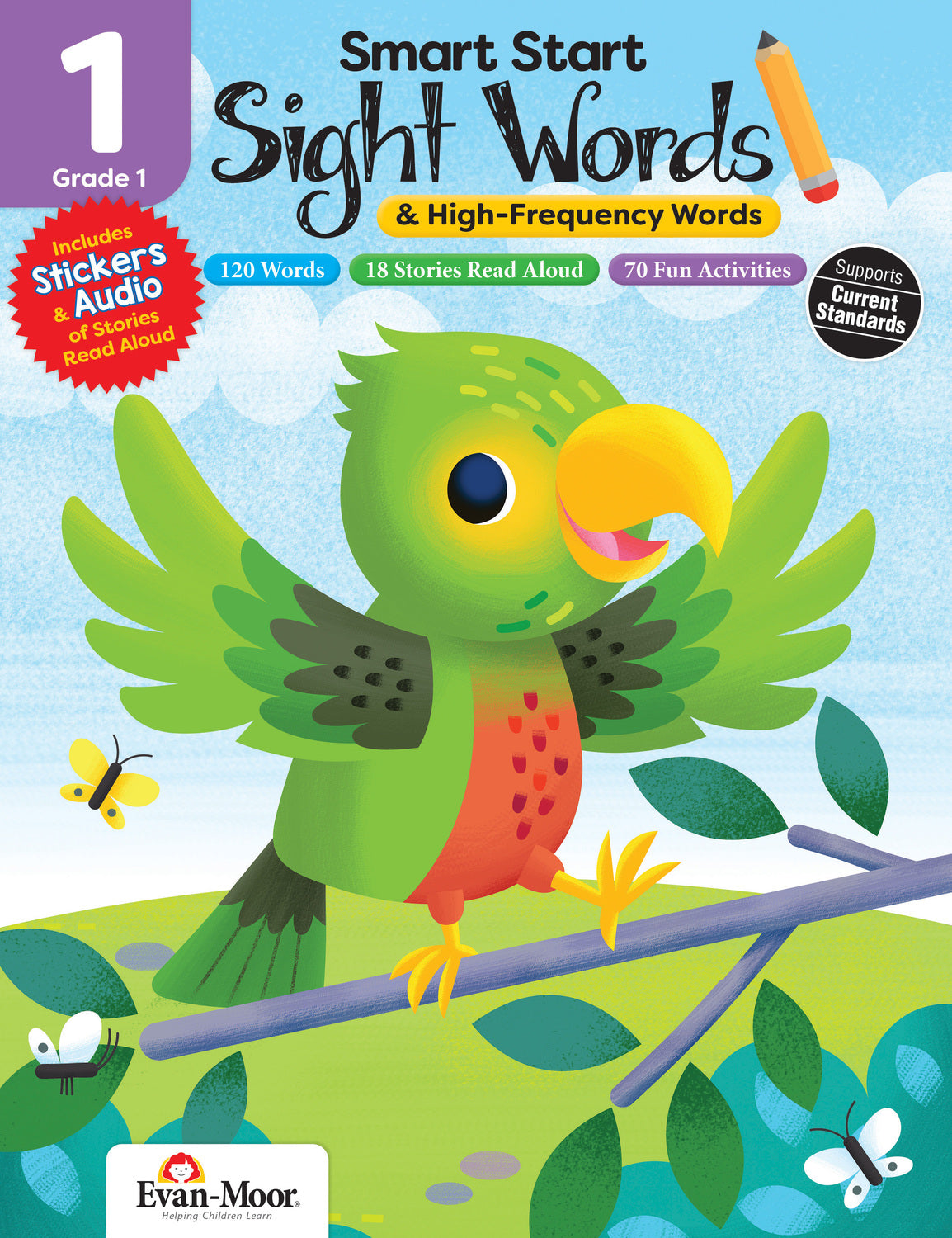 Smart Start: Sight Words and High-Frequency Words, Grade 1