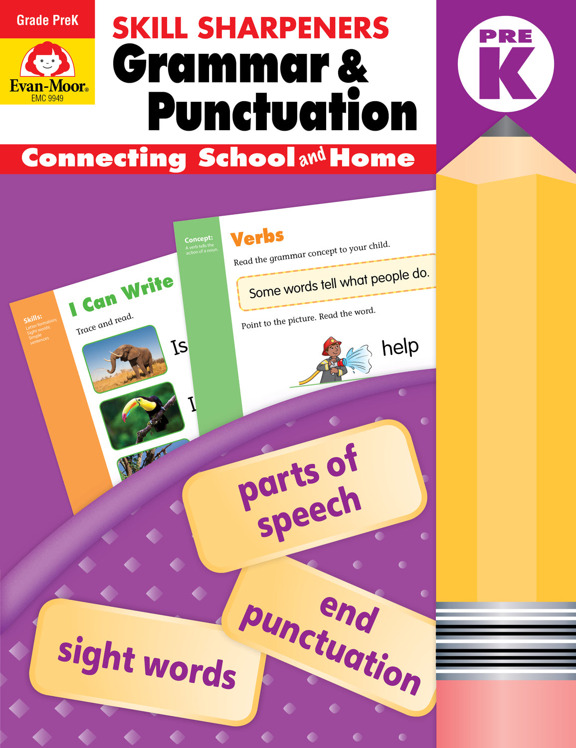 Skill Sharpeners Grammar And Punctuation, Grade Prek