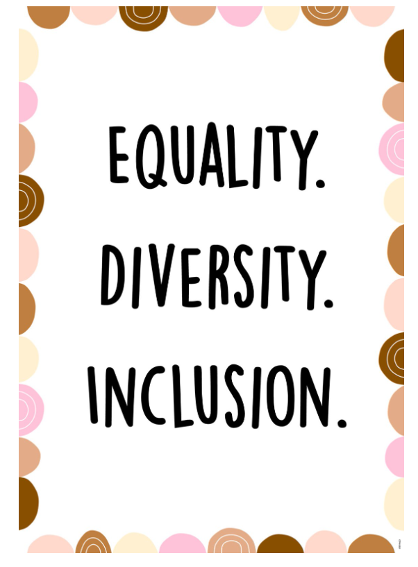 Equality. Diversity. Inclusion. Inspire U Poster