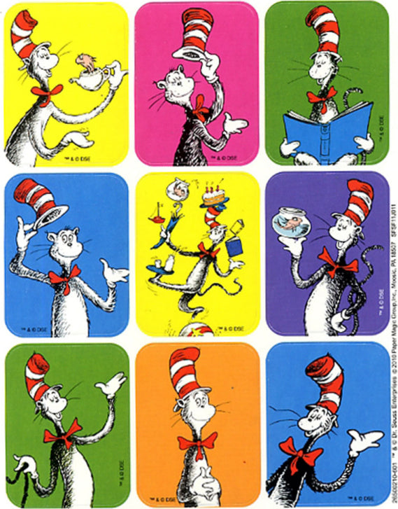 Cat in the Hat Stickers - Giant