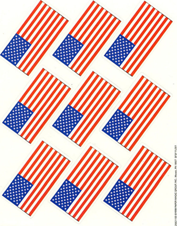 U.S. Flags Stickers - Giant