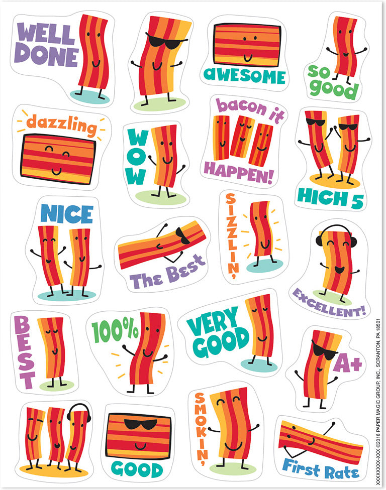 Bacon Stickers - Scented