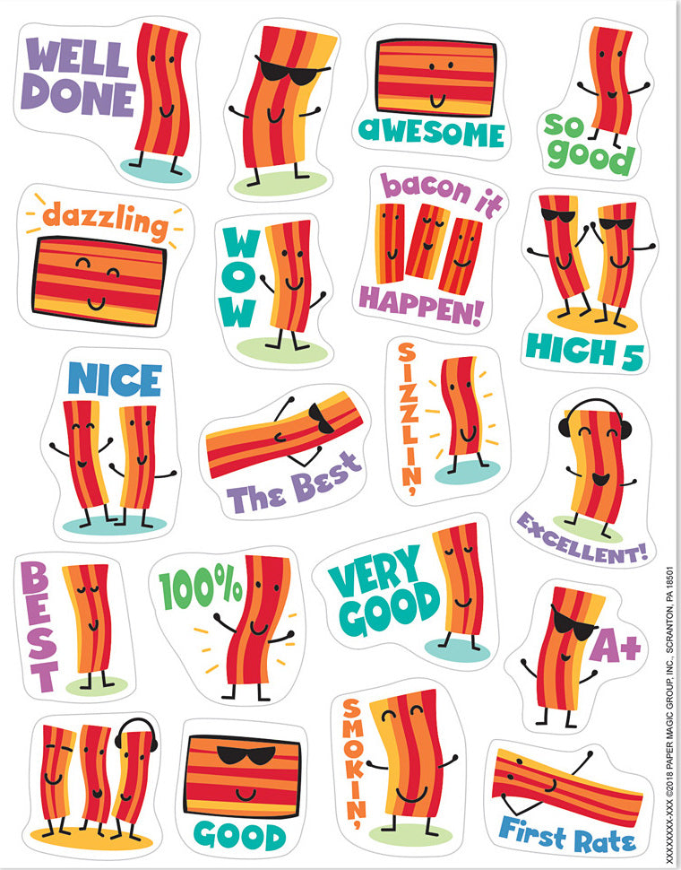 Bacon Stickers - Scented