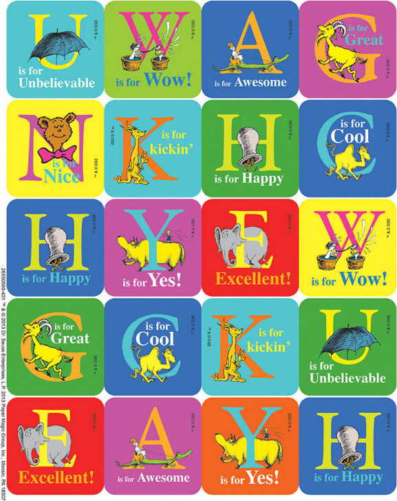 Dr. Seuss ABC Stickers - Theme