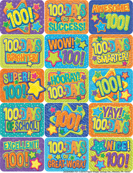 Color My World 100 Days Stickers - Success