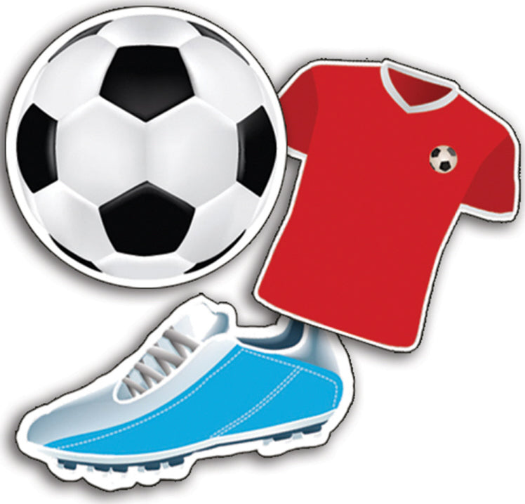 Soccer Assorted Paper Cut Outs