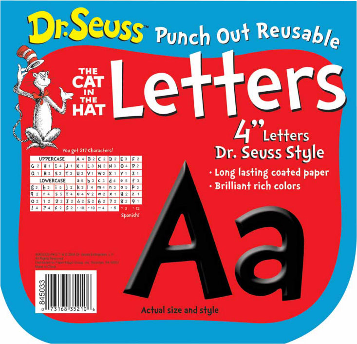 Dr. Seuss Black Deco Letters