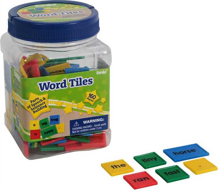 Tub of Word Tiles Manipulatives