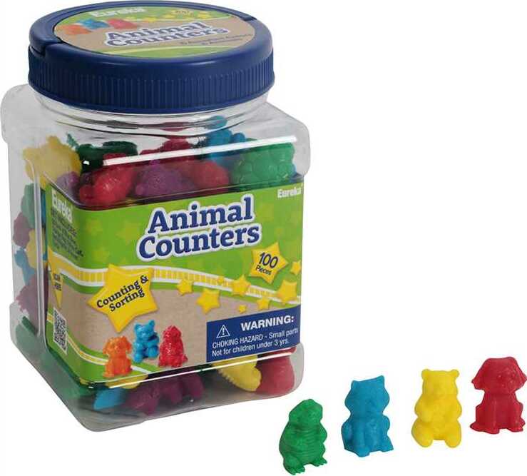 Tub of Animal Counters Manipulatives