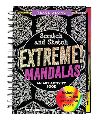 Scratch & Sketch Extreme Mandalas (Trace Along)