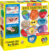 Hide & Seek Rock Painting Kit (weight varies due to natural rocks)