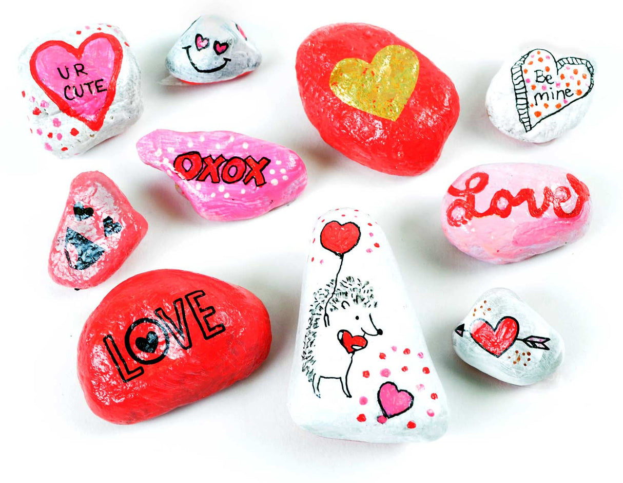 Hide & Seek Rock Painting Kit (weight varies due to natural rocks)