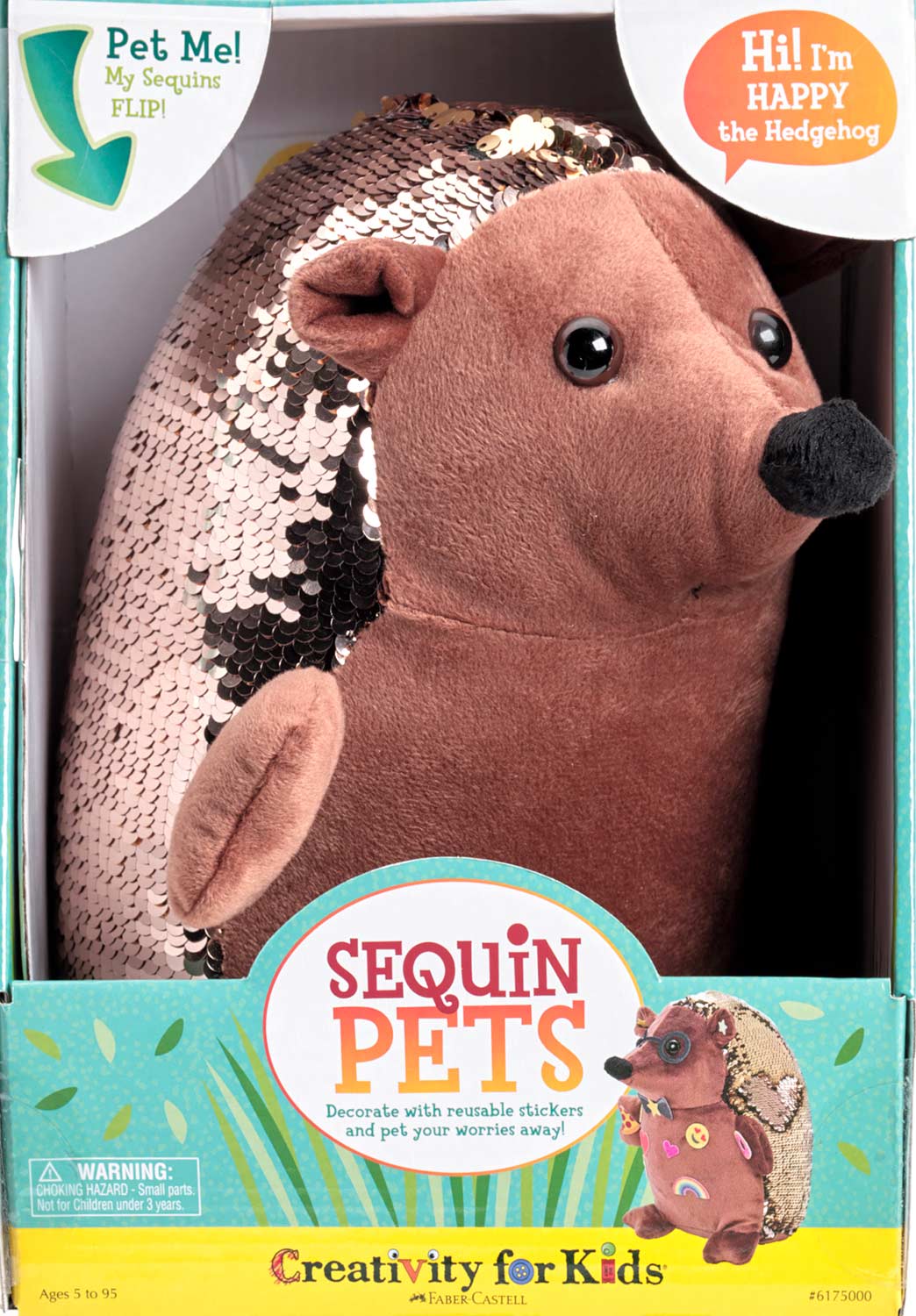 Sequin Pets: Happy the Hedgehog