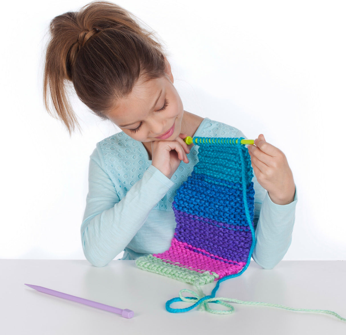 Learn to Knit Pocket Scarf