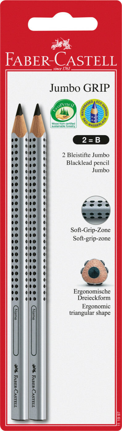 2 ct Jumbo GRIP Graphite No. 2 (B) EcoPencils