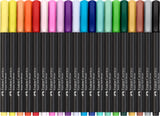 20Ct Felt Tip Brush Pen Black Edition Box