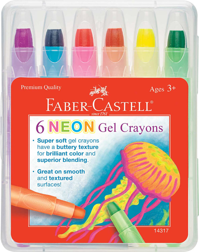 6ct Neon Gel Crayons 6ct Neon Gel Crayons